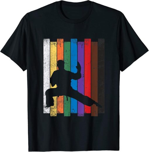 Karate Belt Shirt Karate Silhouette T Shirt Martial Arts