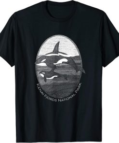 Kenai Fjords National Park Alaska Orca Killer Souvenir T-Shirt